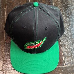 Mountain Dew Black and Green Cap
